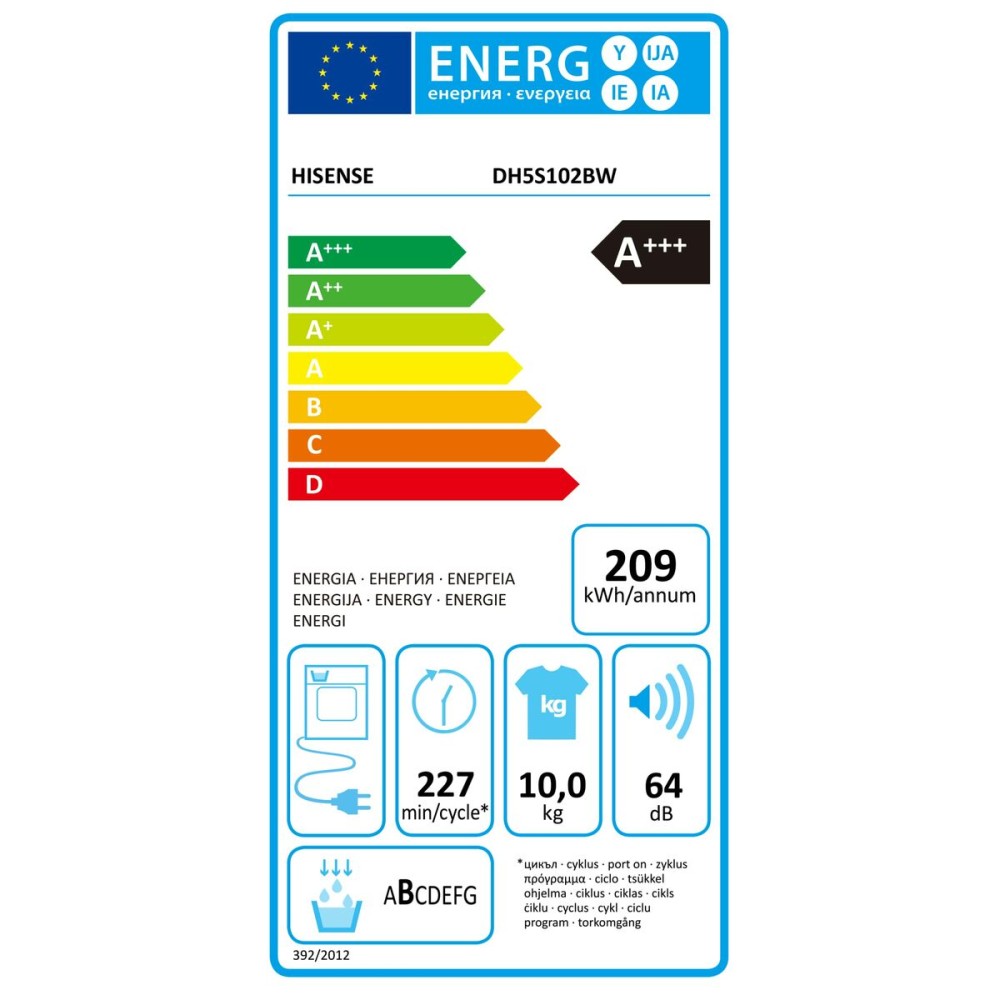Trockner Hisense DH5S102BW 10 kg