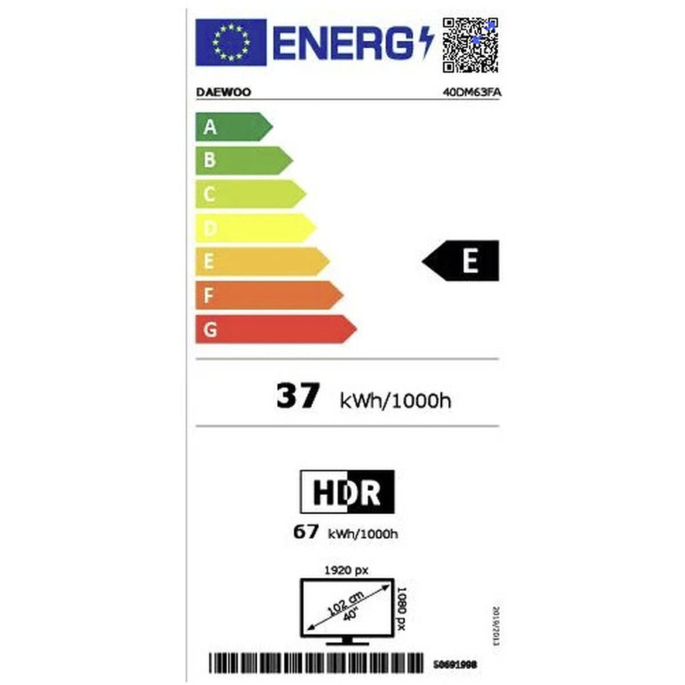 TV intelligente Daewoo 40DM63FA Full HD 40" LED