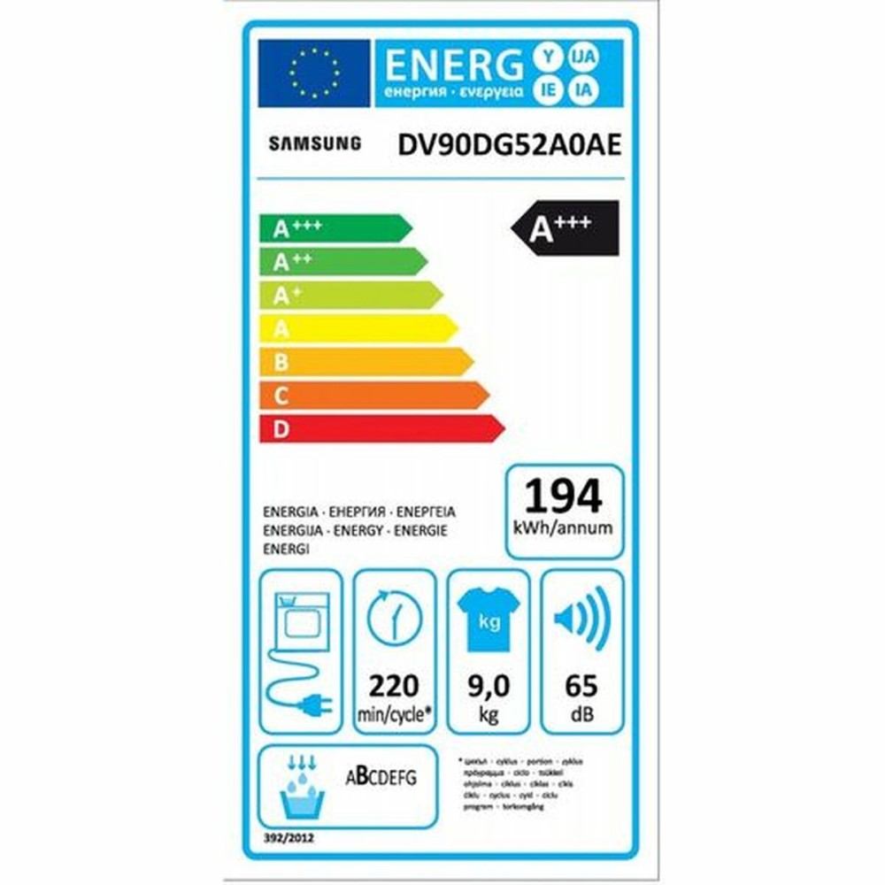 Sécheuse Samsung SECADORA9KGCONINTELIGENCIAARTI 9 kg