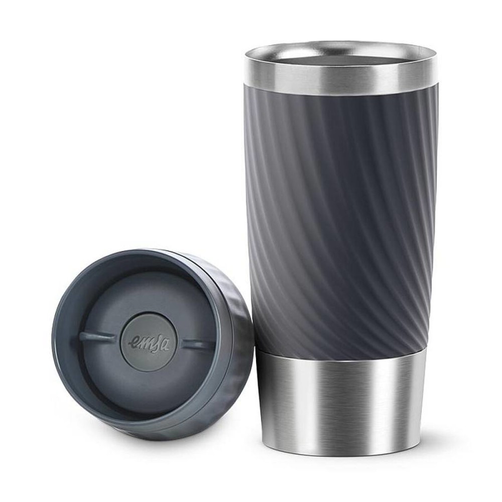 Reise-Thermoskanne Emsa EASY TWIST Anthrazit