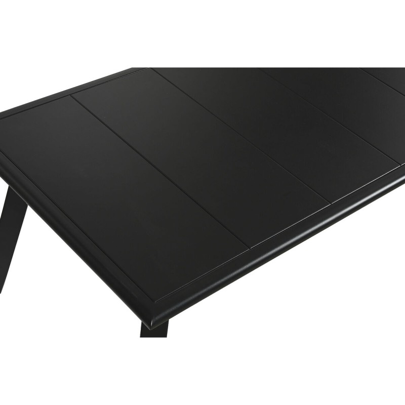 Ensemble Table avec 3 Sièges Home ESPRIT Noir Verre Acier 123 x 66 x 72 cm