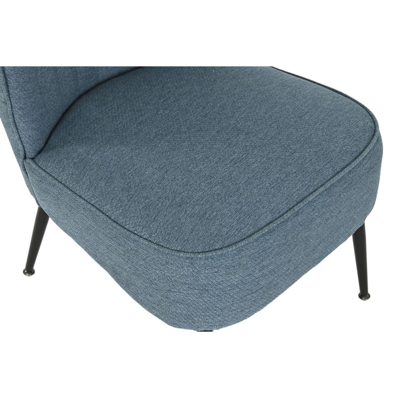 Sessel DKD Home Decor Blau Metall 55 x 64 x 72,5 cm