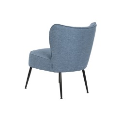 Fauteuil DKD Home Decor Bleu Métal 55 x 64 x 72,5 cm