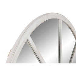 Wall mirror Home ESPRIT White Fir Mirror Neoclassical Window 150 x 3,5 x 186 cm