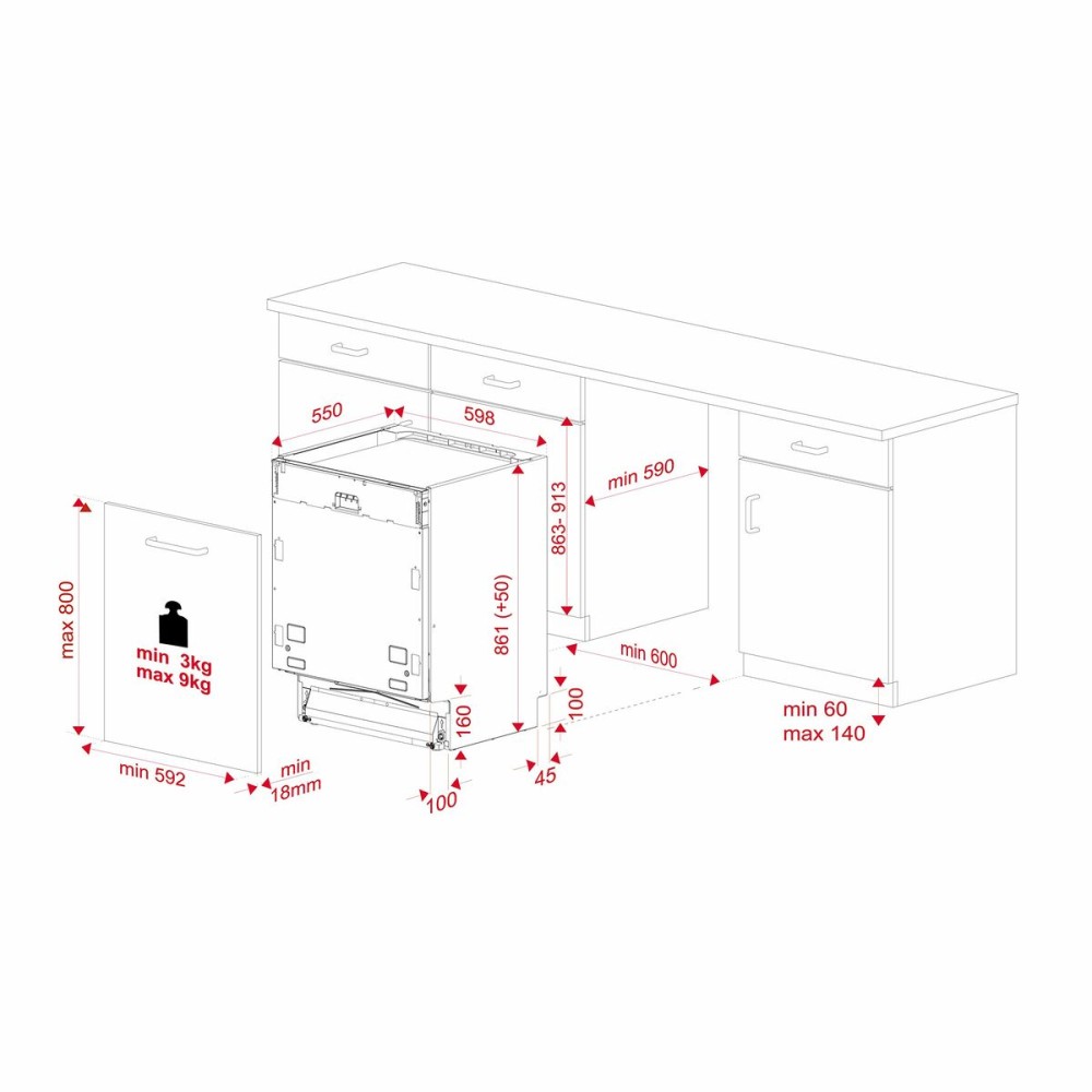 Dishwasher Teka DFI 46950 XL Black 60 cm