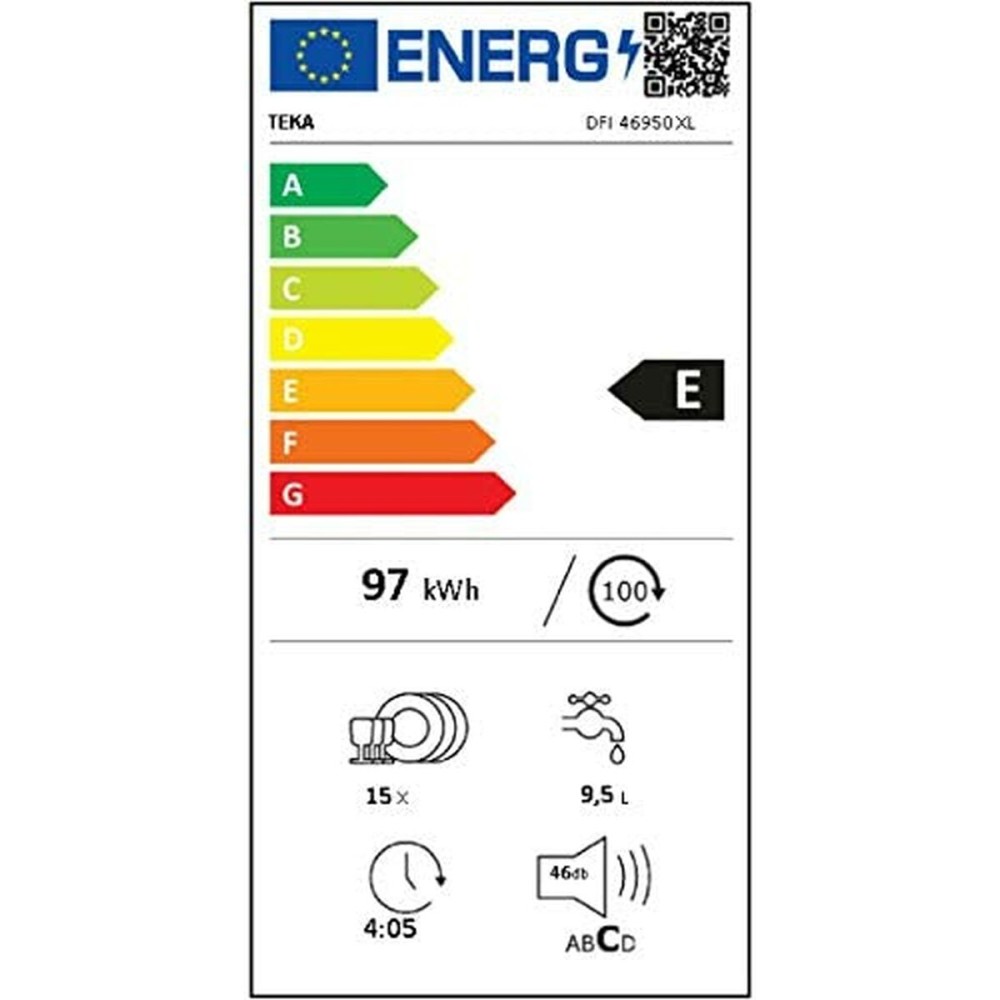 Dishwasher Teka DFI 46950 XL Black 60 cm