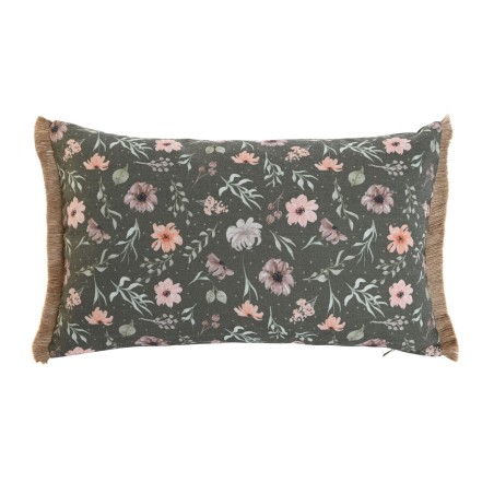 Coussin Home ESPRIT Vert Fleurs Boho 50 x 5 x 30 cm