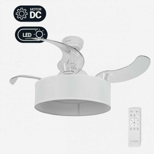 Ceiling Fan Universal Blue JALOQUE WFW Ø 104 cm White 65 W