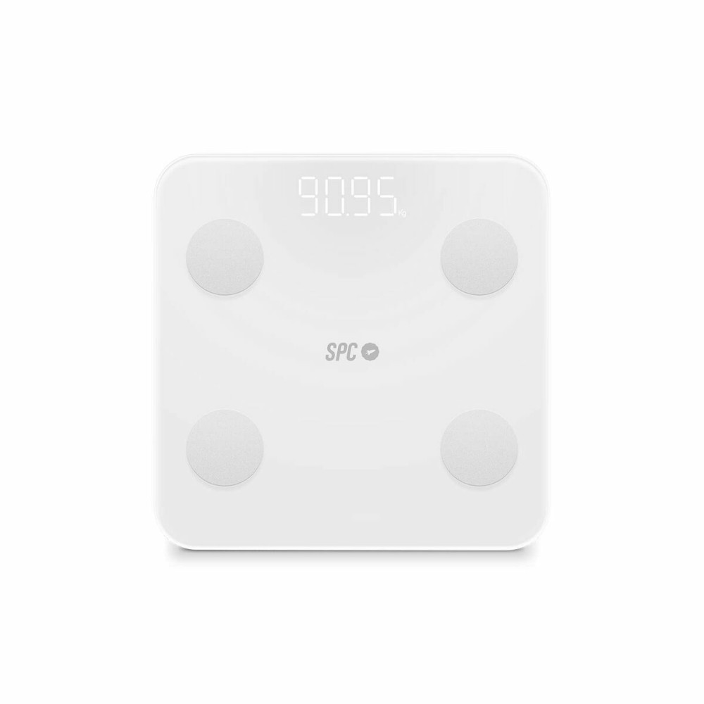 Digital Bathroom Scales SPC ATENEA FIT 3 White Tempered Glass 180 kg 150 kg 1,5 Kg