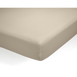 Fitted bottom sheet Alexandra House Living QUTUN Taupe 200 x 200 cm 200 x 1 x 200 cm