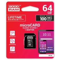 Mikro SD Speicherkarte mit Adapter GoodRam A0025034 Klasse 10 UHS-I 100 Mb/s