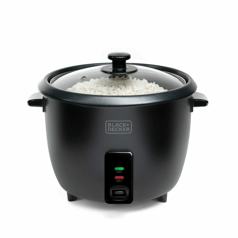 Reiskocher Black & Decker BXRC1800E Schwarz 1,8 L Weiß Aluminium 700 W