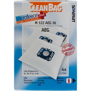 Ersatzbeutel für Staubsauger Scanpart M 122 AEG 16 AEG ELECTROLUX