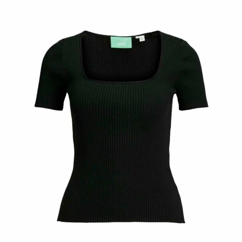 Women’s Short Sleeve T-Shirt Jack & Jones Jxsky Ss Knit Black