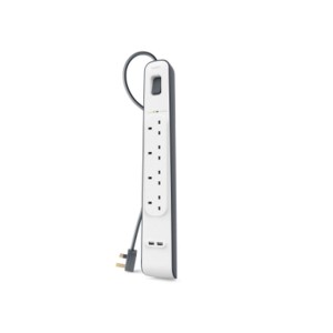 Steckdosenleiste mit 4 Steckdosen mit Schalter Belkin BSV401VF2M
