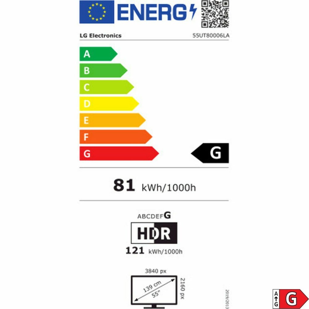 TV intelligente LG 55UT80006LA 55" 4K Ultra HD LED HDR D-LED
