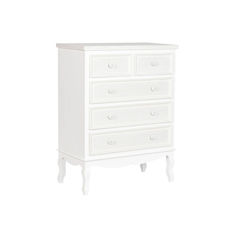 Commode Home ESPRIT Blanc Beige Bois Bois MDF Romantique 80 x 42 x 105 cm