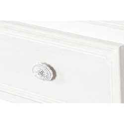 Chest of drawers Home ESPRIT White Beige Wood MDF Wood Romantic 80 x 42 x 105 cm