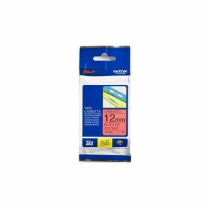 Ruban Laminé pour Etiqueteuses Brother TZE431 Rouge/Noir 12 mm 12 mm x 8 m