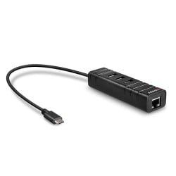 Hub USB LINDY 43249 Schwarz