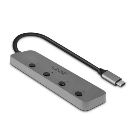 Hub USB-C LINDY 43383 Grau (1 Stück)