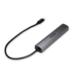 Hub USB-C LINDY 43385 Grau