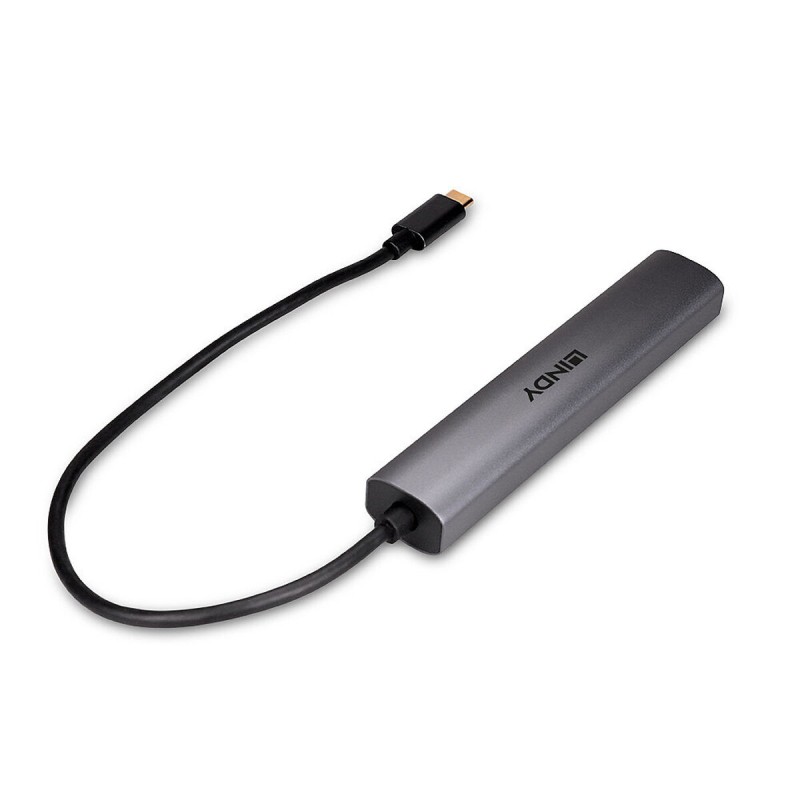 USB-C Hub LINDY 43385 Grey