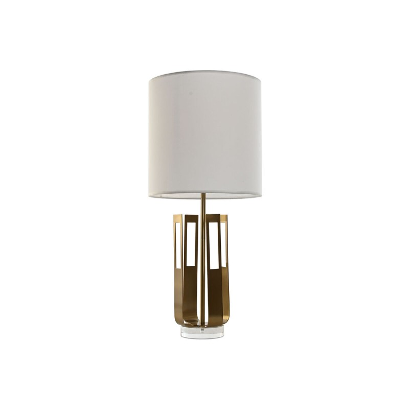 Desk lamp Home ESPRIT White Golden Iron 50 W 220 V 35 x 35 x 78 cm