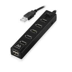 USB Hub Ewent EW1130 Black