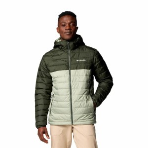 Men's Sports Jacket Columbia Powder Lite II Green Grey