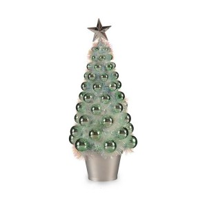 Sapin de Noël Krist+ 18CH307/IRIDESCENT Vert polypropylène Plastique Iridescent 16 x 37,5 x 16 cm