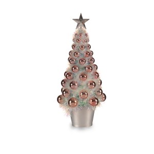 Sapin de Noël Krist+ 18CH307/IRIDESCENT Rose polypropylène Plastique Iridescent 16 x 37,5 x 16 cm