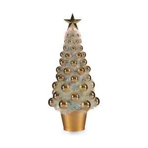 Sapin de Noël Krist+ 18CH307/IRIDESCENT Doré polypropylène Plastique Iridescent 16 x 37,5 x 16 cm