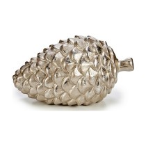 Deko-Figur Krist+ C35-40026A Gold Silberfarben Ananas 9 x 10 x 16 cm