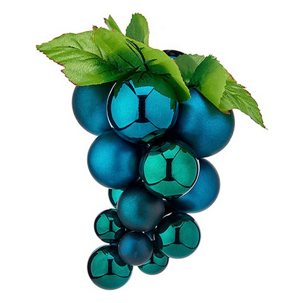 Weihnachtsbaumkugel Krist+ 01852 Blau Kunststoff Trauben