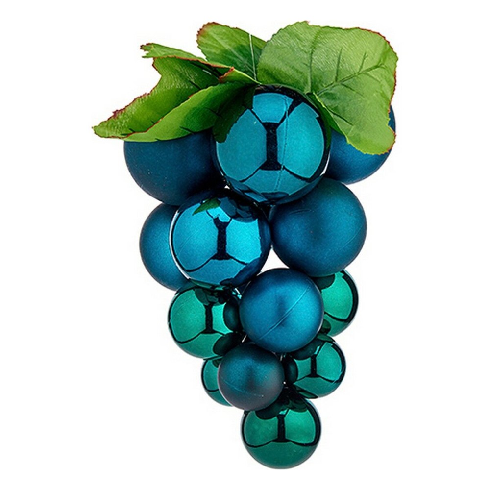 Weihnachtsbaumkugel Krist+ 01842 Blau Kunststoff Trauben klein