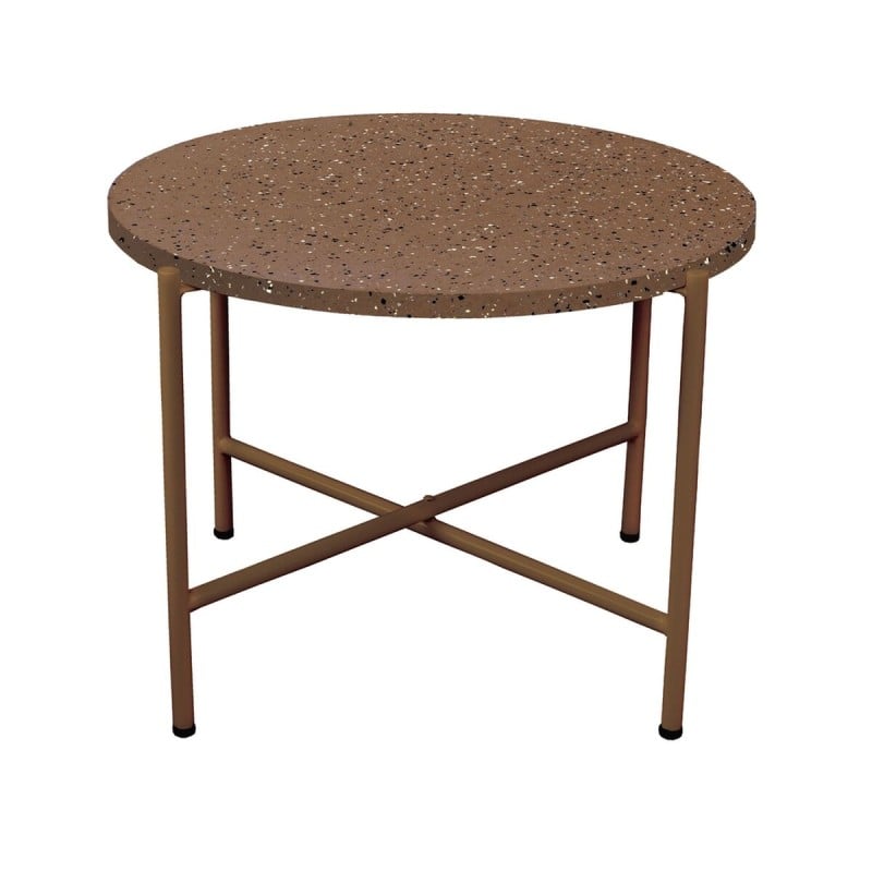 Beistelltisch Terrazzo Braun 60 x 60 x 45 cm