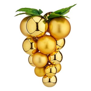 Weihnachtsbaumkugel Krist+ 01856 Gold Kunststoff Trauben