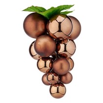 Weihnachtsbaumkugel Krist+ 01834 Braun Kunststoff Trauben klein