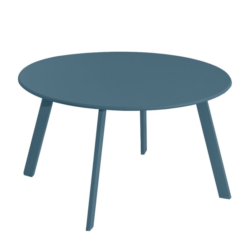 Table Marzia Bleu Acier Acier 70 x 70 x 40 cm