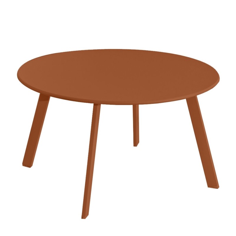 Table Marzia Terre cuite Acier 70 x 70 x 40 cm