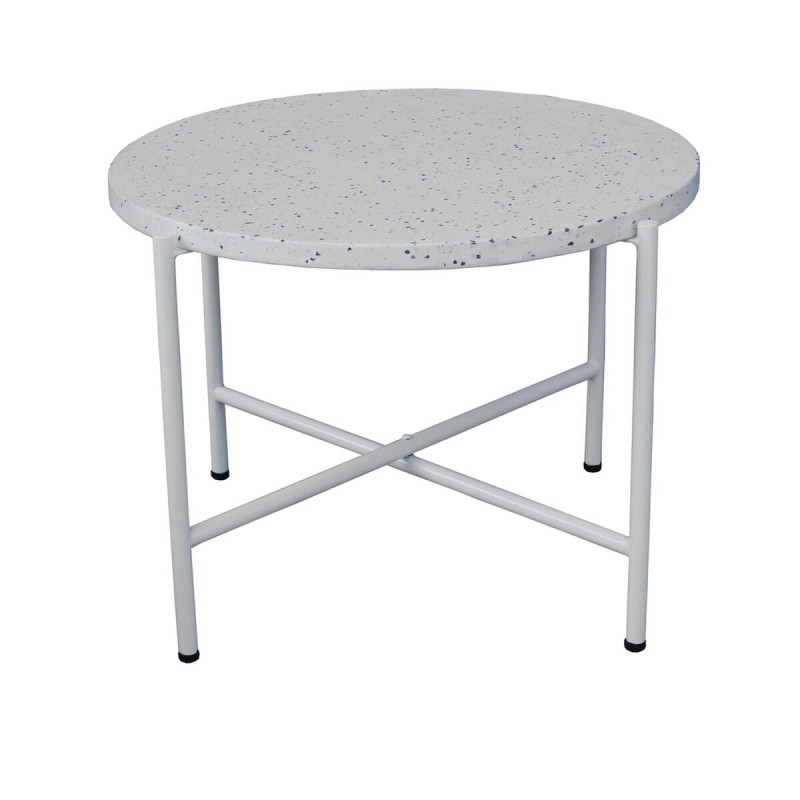 Beistelltisch Terrazzo Weiß 60 x 60 x 45 cm