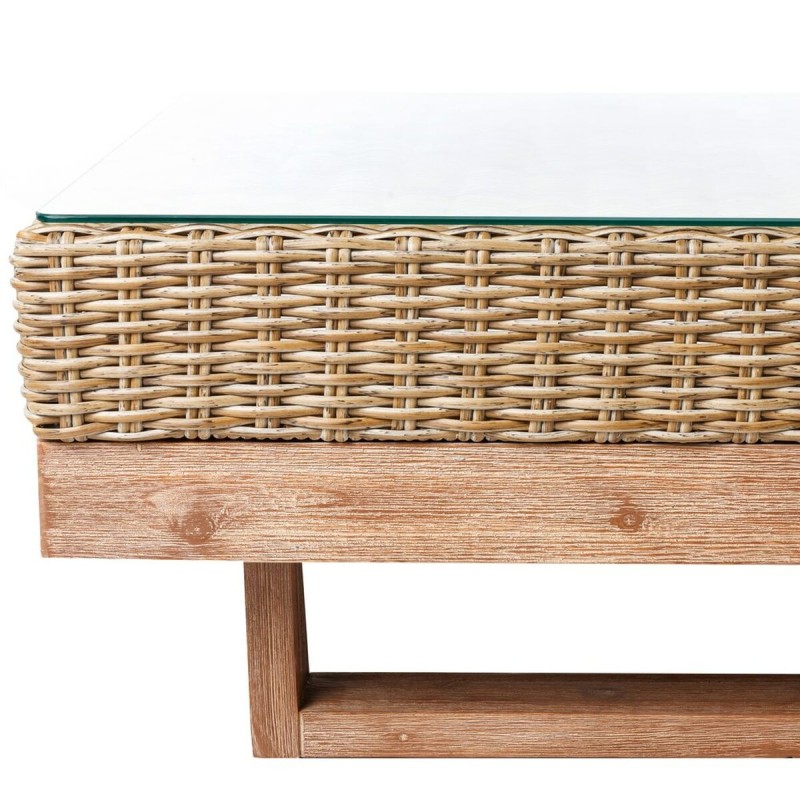 Gartenbank Patsy Holz Rattan 235 x 230 x 64,5 cm