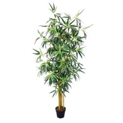 Plante décorative Ciment Tissu Bambou 150 cm