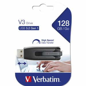 USB Pendrive Verbatim Schwarz Grau Bunt 128 GB