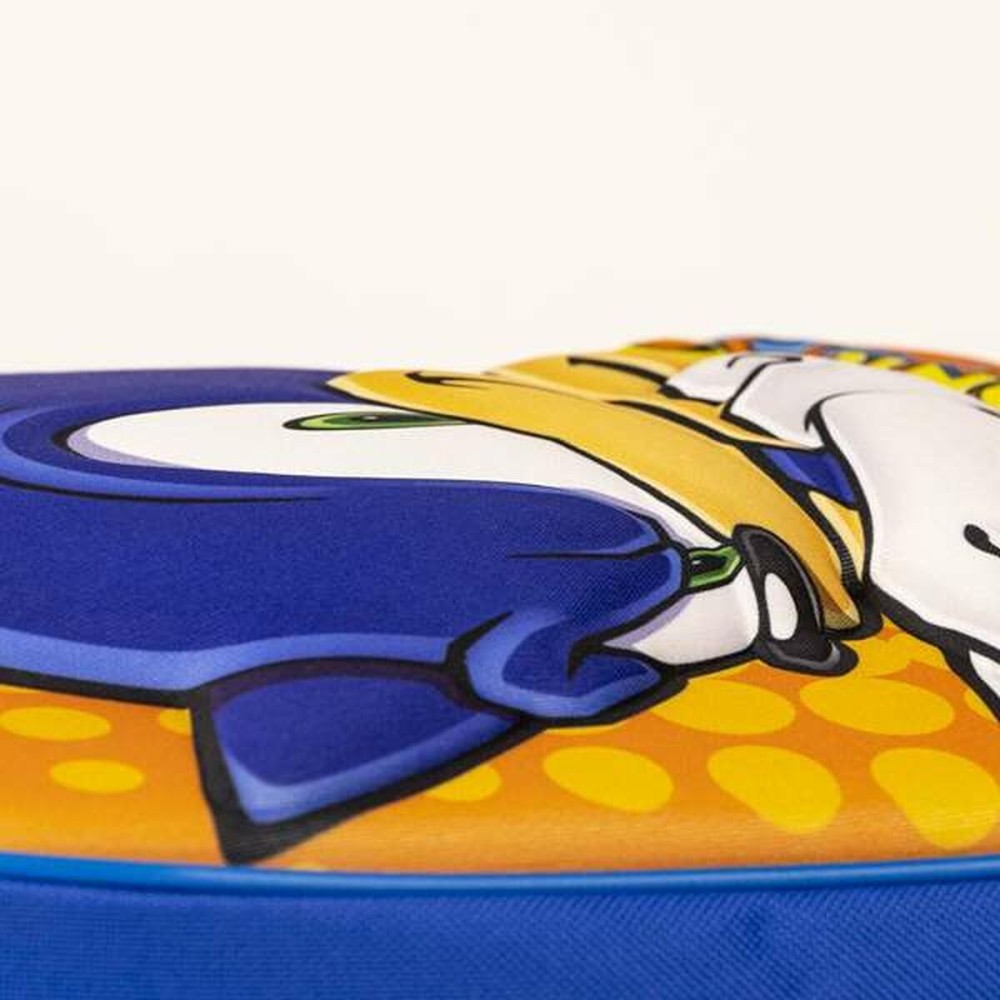 Cartable 3D Sonic Bleu 25 x 31 x 9 cm Orange