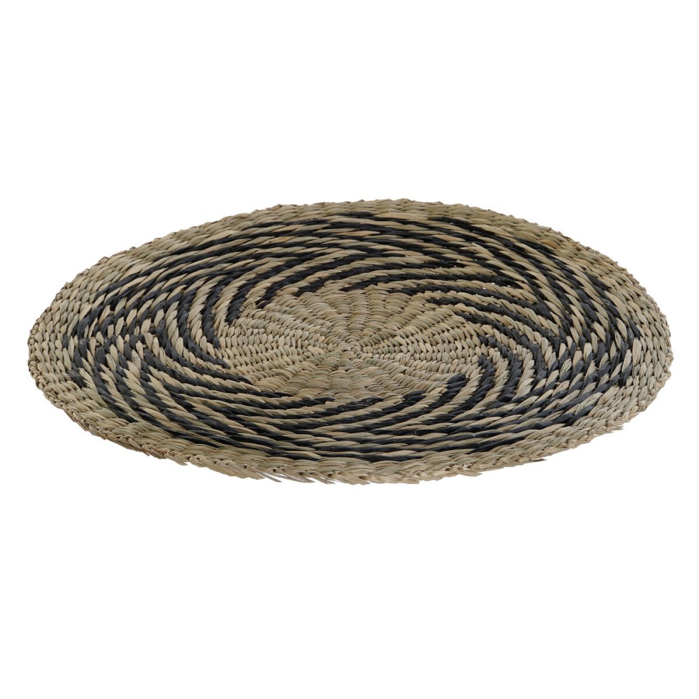 Untersetzer DKD Home Decor Schwarz natürlich 38 x 38 x 1 cm