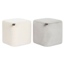 Fußstütze DKD Home Decor Gelb Blau Beige Grau Scandi 35 x 35 x 35 cm (2 Stück)