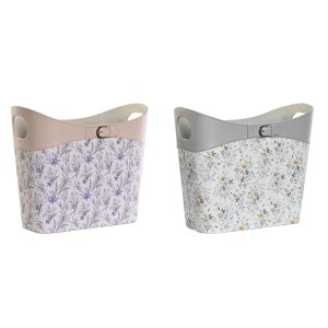 Zeitschriftenkorb DKD Home Decor Weiß Grau Lila Hellrosa Polyurethan 39 x 21 x 34 cm (2 Stück)
