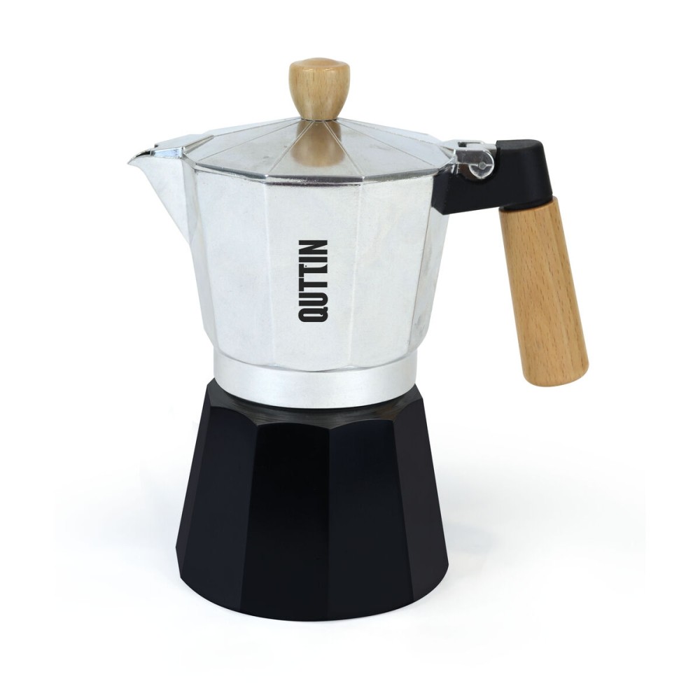 Italian Coffee Pot Quttin Aluminium 6 Cups (6 Units)
